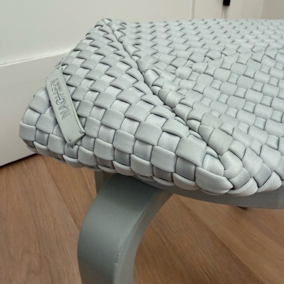 Naghedi St Barths Medium Tote Dove, Gray Woven Bag - Picture 2 of 5